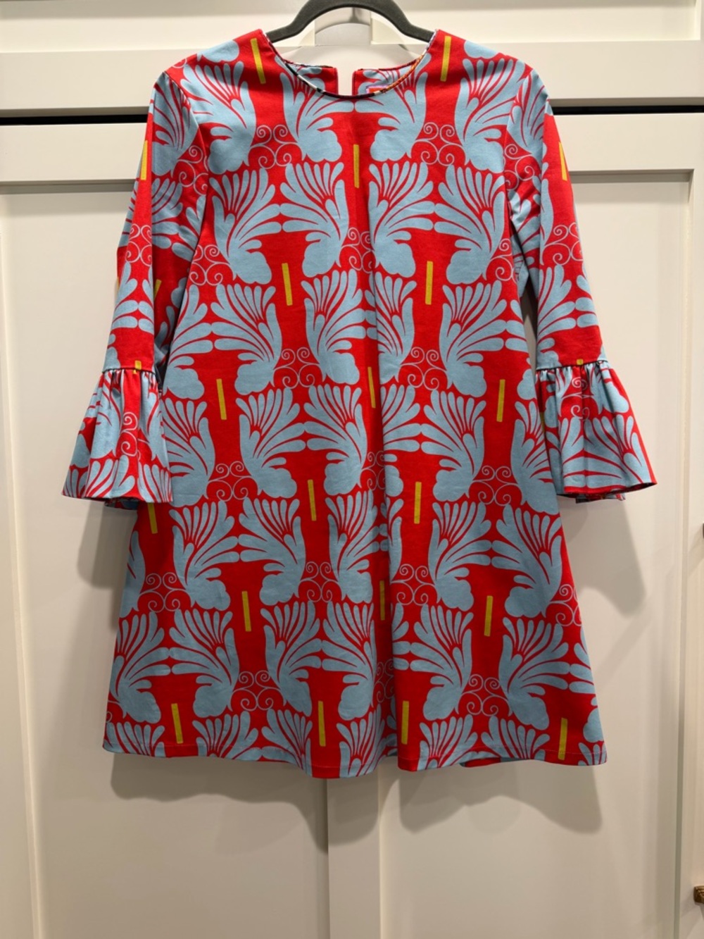 LA DoubleJ Red & Light Blue 24/7 dress